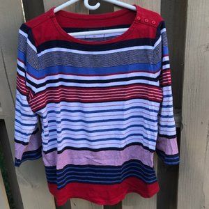 Charter Club woman's 3/4 sleeve top, size XL